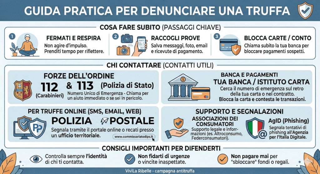 come denunciare una truffa